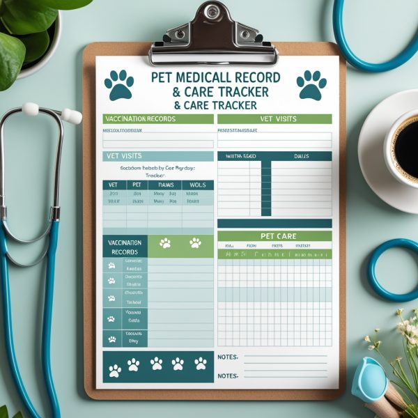Printable Pet Medical Records & Care Tracker - Image 4