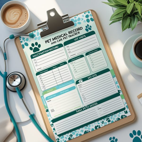 Printable Pet Medical Records & Care Tracker - Image 3